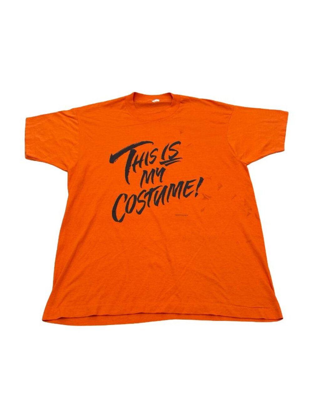 Vintage 1989 Screen Stars “This Is My Costume” Halloween T Shirt Made in USA